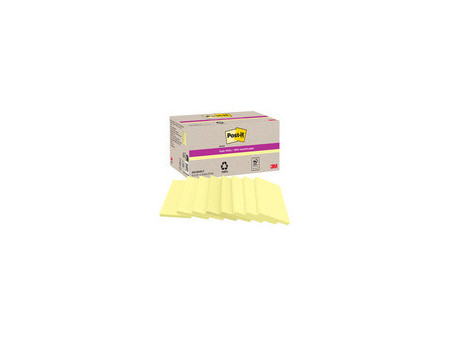 Post-it Bloc-notes super sticky Recycling notes, jaune