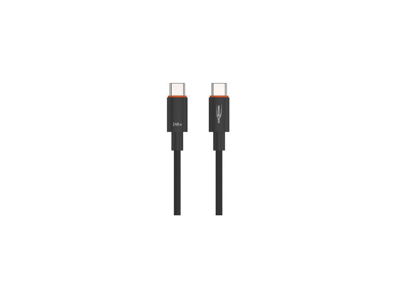 ANSMANN Câble de données et de charge, anthracite, 0,6 m