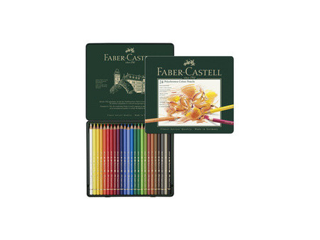 FABER-CASTELL Crayons de couleur POLYCHROMOS, étui de 24