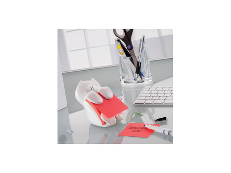 Post-it Distributeur Z-Notes 'Chat', équipé, blanc