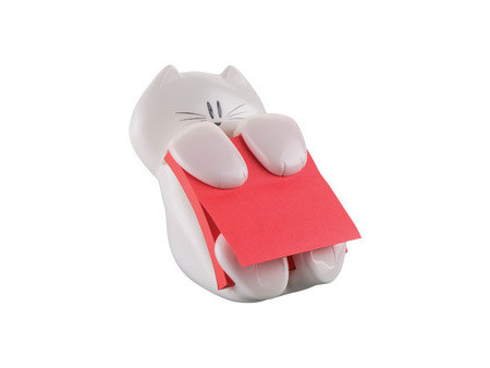 Post-it Distributeur Z-Notes 'Chat', équipé, blanc