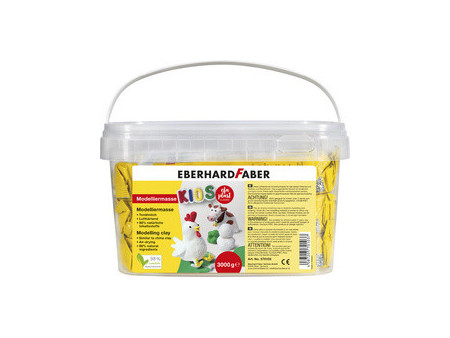 EBERHARD FABER Pâte à modeler EFA plast KIDS, seau, blanc
