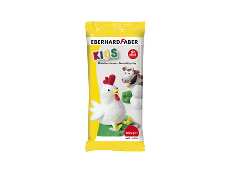 EBERHARD FABER Pâte à modeler EFA plast KIDS, blanc