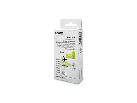 uvex Bouchon à usage unique antibruit x-fit, citron vert