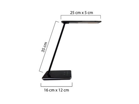 UNiLUX Lampe de bureau à LED LINKA, dimmable, noir