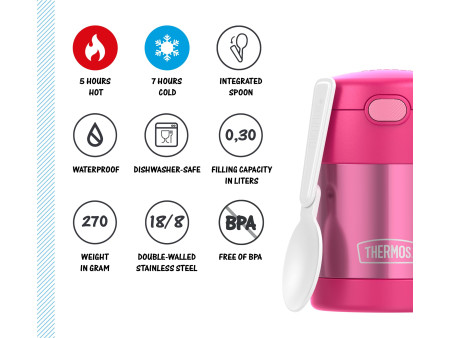 THERMOS Récipient alimentaire FUNTAINER Food Jar, rose