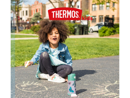 THERMOS Gourde isotherme FUNTAINER Straw Bottle, papillons
