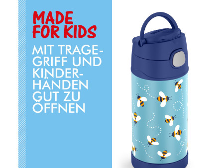 THERMOS Gourde isotherme FUNTAINER Straw Bottle, abeilles