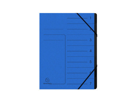 EXACOMPTA Trieur, A4, carton, 12 compartiments, gris