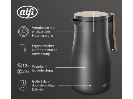 alfi Pichet isotherme STUDIO ALLURE, 1,0 litre, noir
