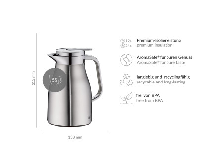 alfi Pichet isotherme SKYLINE, 0,65 litre, stainless steel