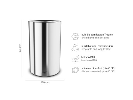 alfi Rafraîchisseur de bouteille VINO, acier inox champagne