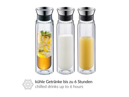 alfi Carafe en verre FLOWMOTION, à double paroi, 0,75 litre