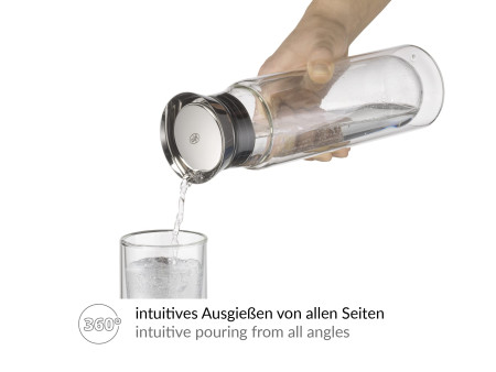 alfi Carafe en verre FLOWMOTION, à double paroi, 0,75 litre