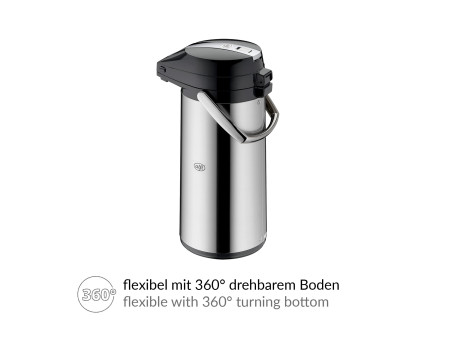 alfi Pichet isotherme à pompe, 2,2 litres, inox