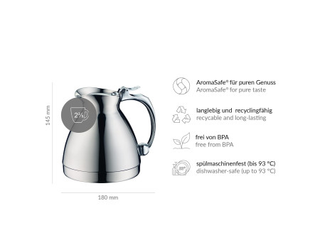 alfi Pichet isotherme HOTELLO 0,3 litre, inox poli