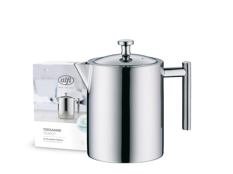 alfi Théière TEA POT, 1,4 litre, inox poli