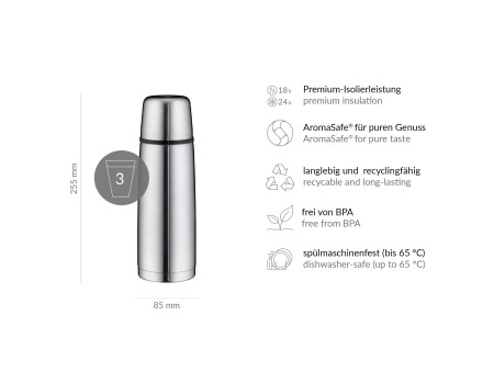 alfi Bouteille isotherme ISOTHERM PERFECT DV, 0,75 L, inox