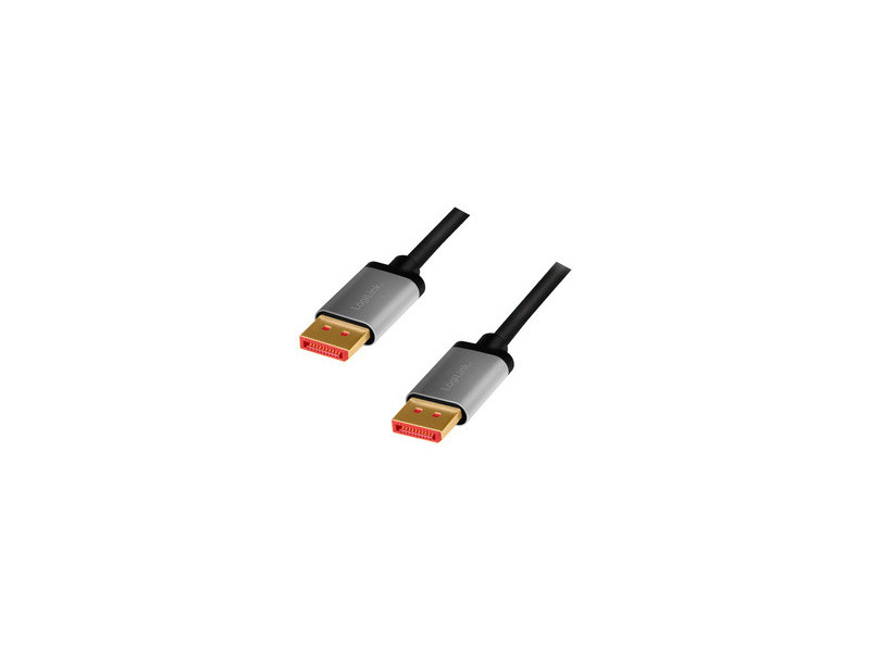 LogiLink Câble DisplayPort 1.4, fiche mâle - mâle, 3,0 m