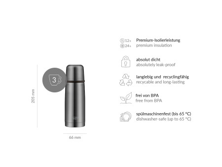 alfi Bouteille isotherme ISOTHERM PERFECT AV, 1 L, gris