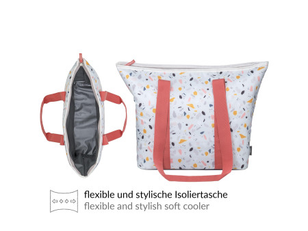 alfi Sac isotherme ISO SHOPPER, 17 L, motifs terrazzo