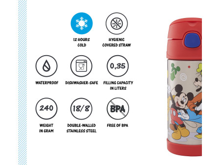 THERMOS Gourde isotherme FUNTAINER BOTTLE, Disney Mickey