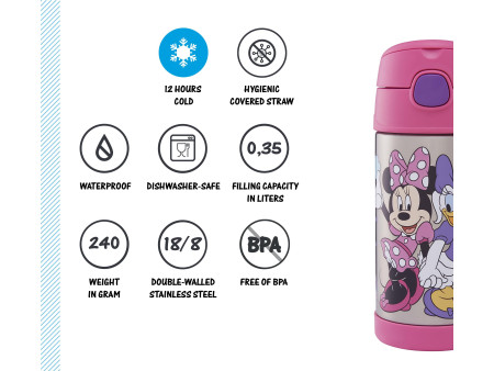 THERMOS Gourde isotherme FUNTAINER BOTTLE, Disney Minnie