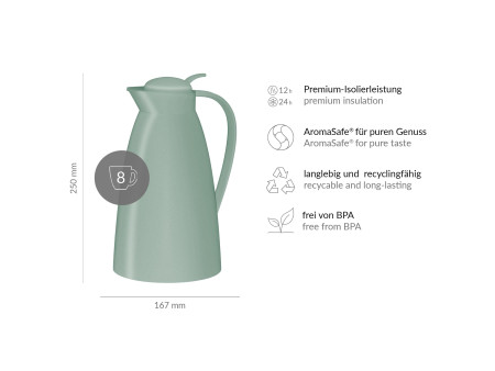 alfi Pichet isotherme ECO, 1,0 litre, misty mint