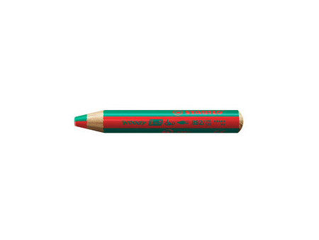 STABILO Crayon multi-talents woody 3en1 duo, orange/bleu
