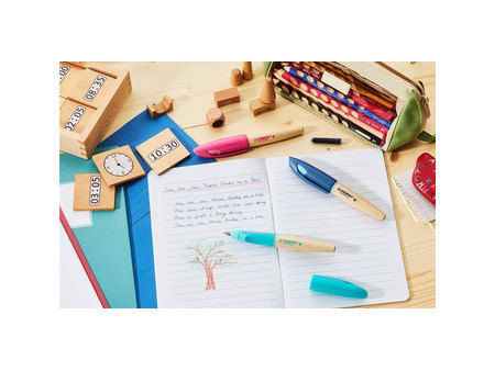 STABILO Stylo plume EASYbirdy Timber L, gaucher, rose