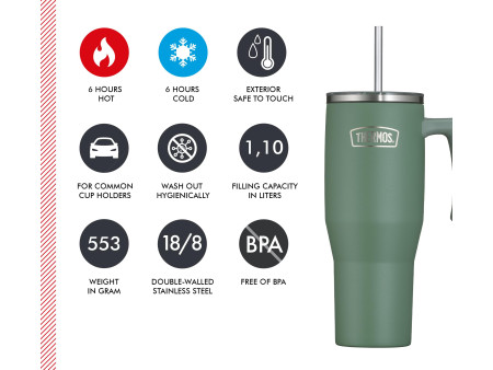 THERMOS Gobelet isotherme RS, 1,1 litre, vert