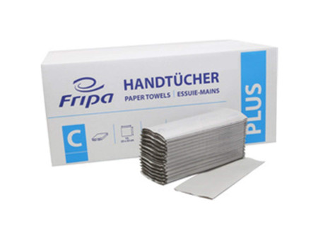 Fripa Essuie-mains PLUS, 250 x 230 mm, pli en V, naturel