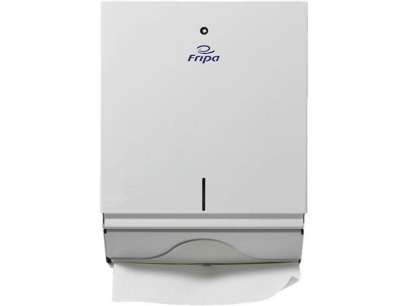 Fripa Distributeur d'essuie-mains pliés, métal, grand, blanc