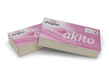 Fripa Mouchoirs cosmétiques Akito, 2 couches, extra blanc