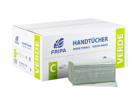 Fripa Essuie-mains VERDE, 250 x 330 mm, pli-C, vert