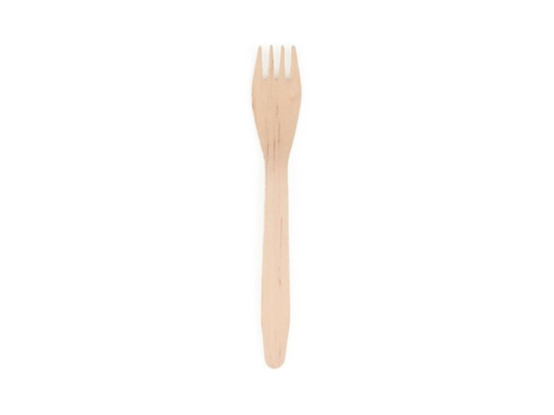 PAPSTAR Fourchette en bois 'pure', longueur: 165 mm, par 25