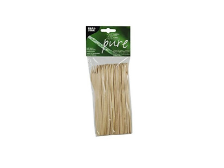 PAPSTAR Fourchette en bois 'pure', longueur: 165 mm, par 25
