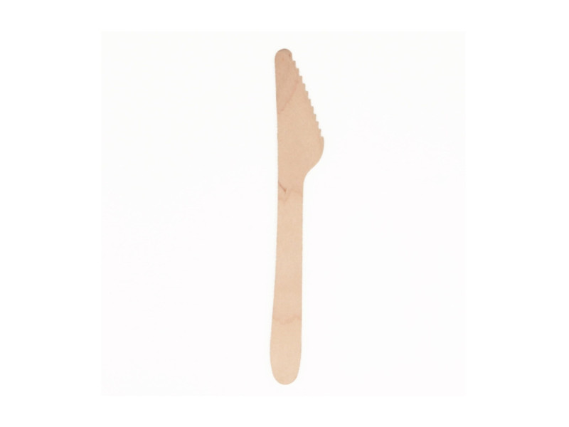 PAPSTAR Couteau en bois 'pure', longueur: 165 mm, par 25