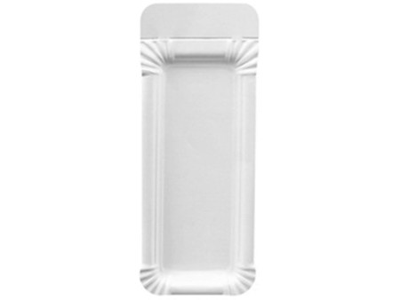 PAPSTAR Assiette carton pour saucisse 'pure', blanc