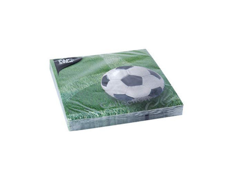 PAPSTAR Serviettes à motif 'Football', 330 x 330 mm