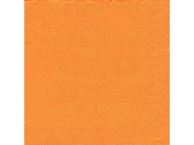 PAPSTAR Serviettes, 320 x 320 mm, 3 couches, orange