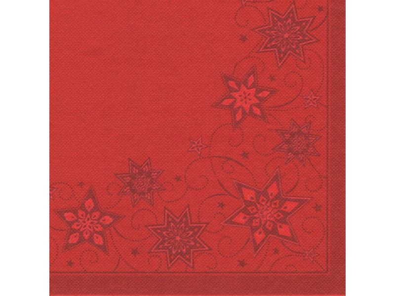 PAPSTAR Serviette à motif de Noël 'Just Stars', rouge