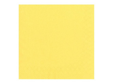 PAPSTAR Serviette cocktail, 240 x 240 mm, 3 couches, jaune