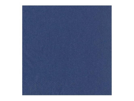 PAPSTAR Serviette cocktail, 240 x 240 mm, 3 couches, bleu