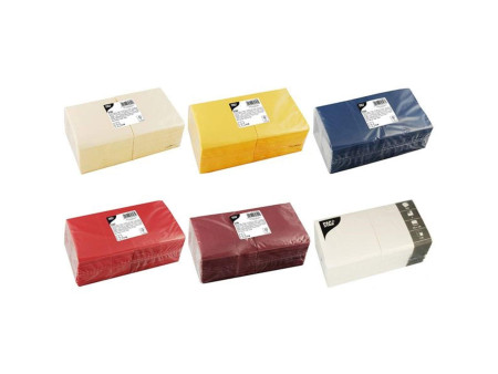 PAPSTAR Serviette cocktail, 240 x 240 mm, 3 couches, rouge