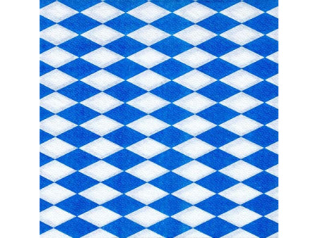 PAPSTAR Serviette à motif 'Bleu bavarois', 400 x 400 mm