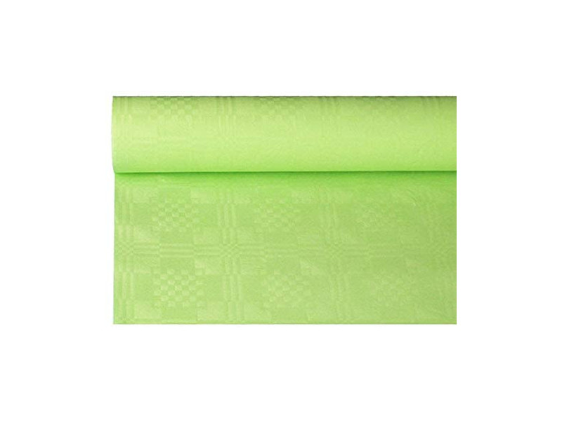 PAPSTAR Nappe damassée, (l)1,2x(L)8 m, vert citron