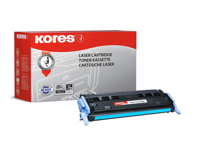Kores Toner G1203RBB remplace hp Q6001A/Canon 707C5, cyan