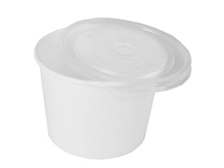 STARPAK Bol à soupe rond 'To Go', 500 ml, blanc
