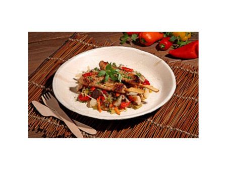 PAPSTAR Assiette en feuille de palme 'pure' 235 x 30 mm